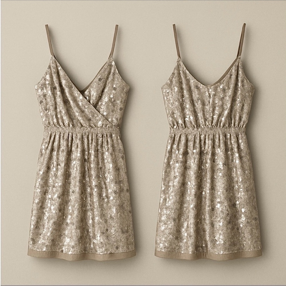 Express Sequin Cocktail Dress – Champagne Taupe – Size Small – NWT $128